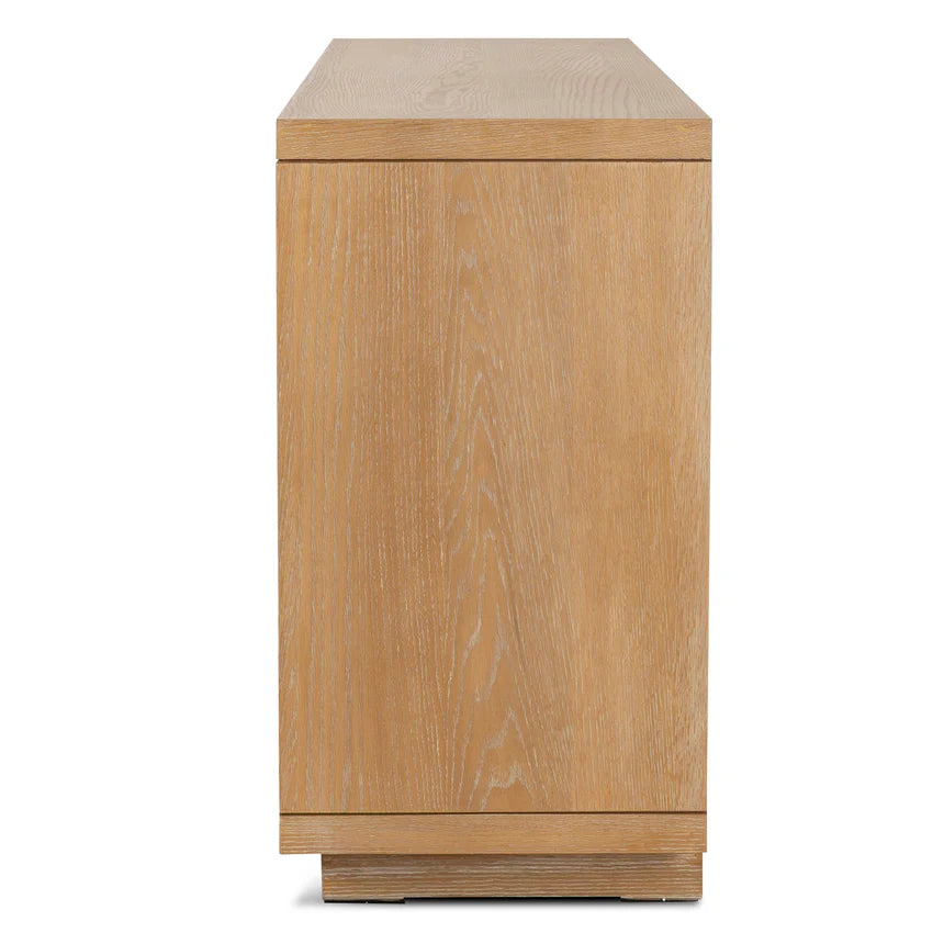 Bold Elegance Textured Espresso Dressing Unit - Dusty Oak