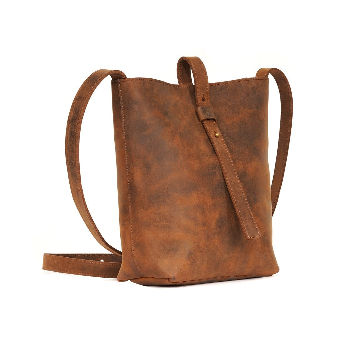 Bold and Beautiful Tote Leather Bag with Belt Lock