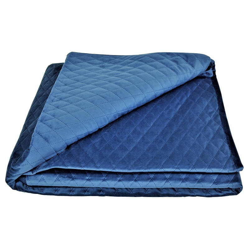 Bolero Luxurious Bedding Coverlet - Navy