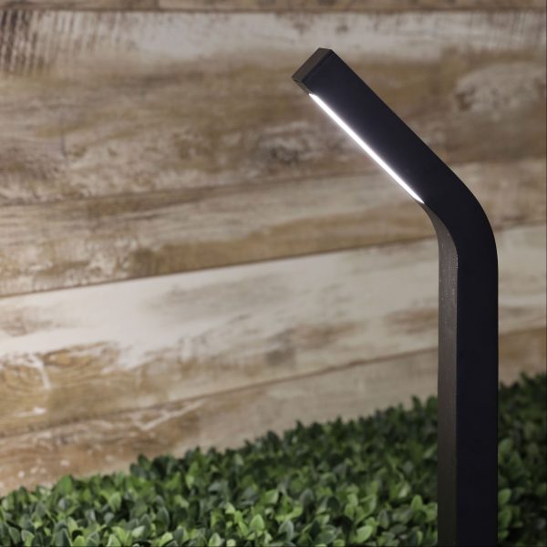 Bollard Black Metalware Light 78cms