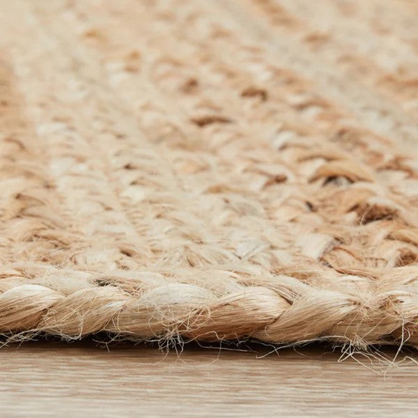 Bondi Natural Hand-Braided Jute Rug - 280x190cms