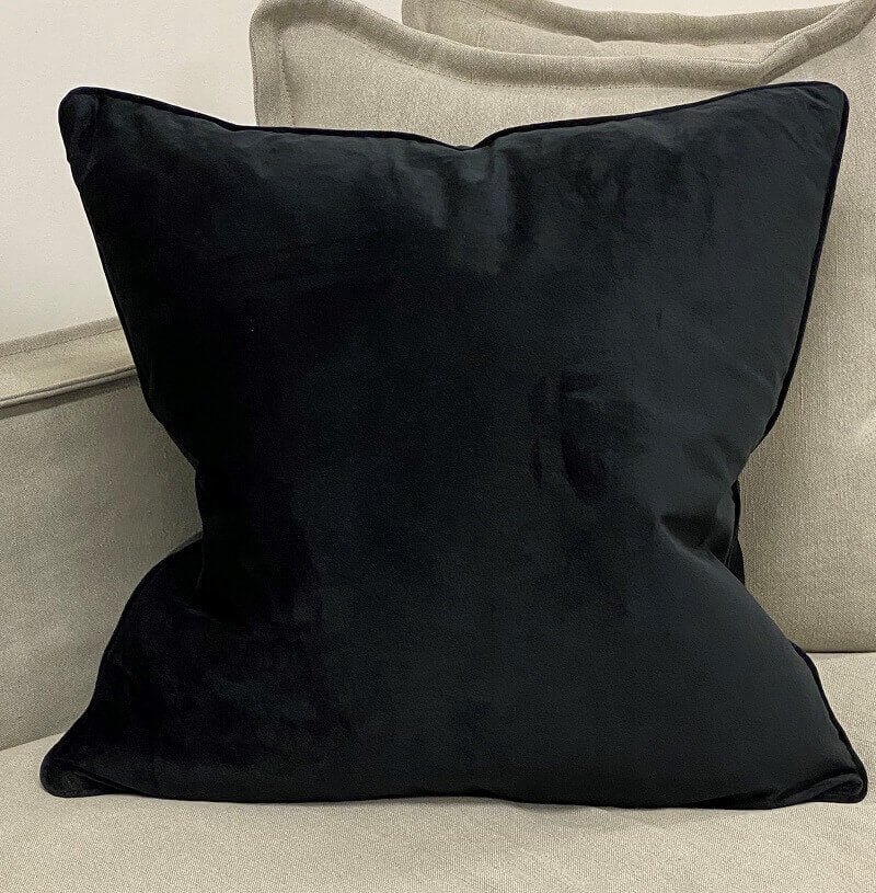 Bondi Velvet 60x60cm Cushion Cover - Black