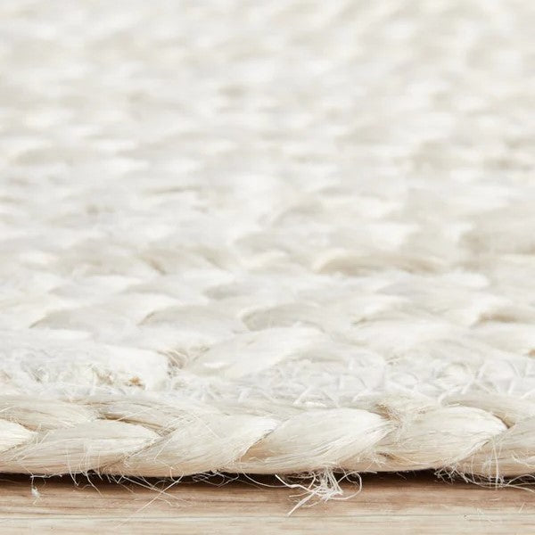 Bondi White Hand-Braided Jute Runners - 300 x 80cms