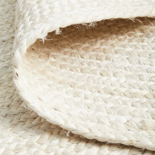 Bondi White Hand-Braided Jute Runners - 300 x 80cms