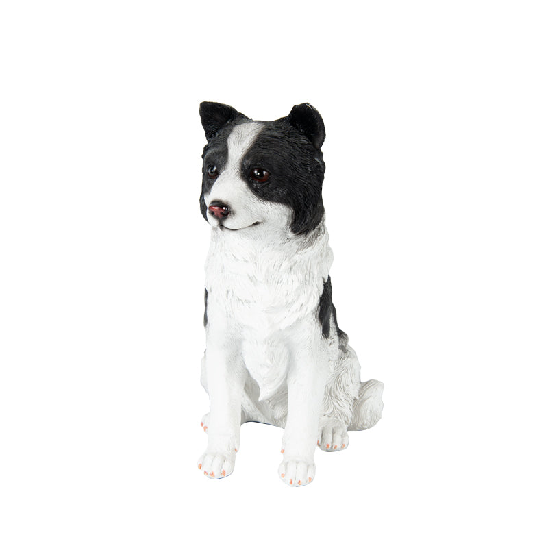 Sitting Border Collie Statue