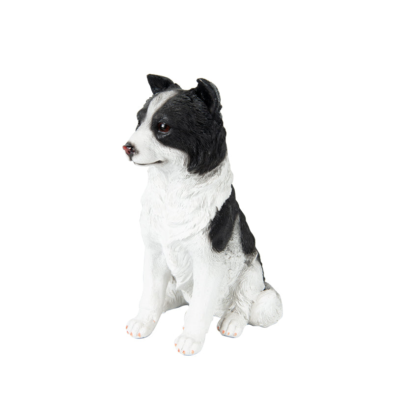 Sitting Border Collie Statue