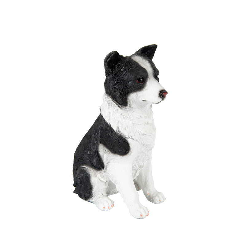 Sitting Border Collie Statue