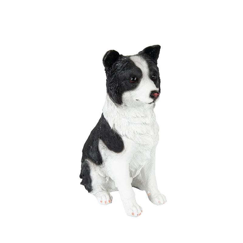 Sitting Border Collie Statue