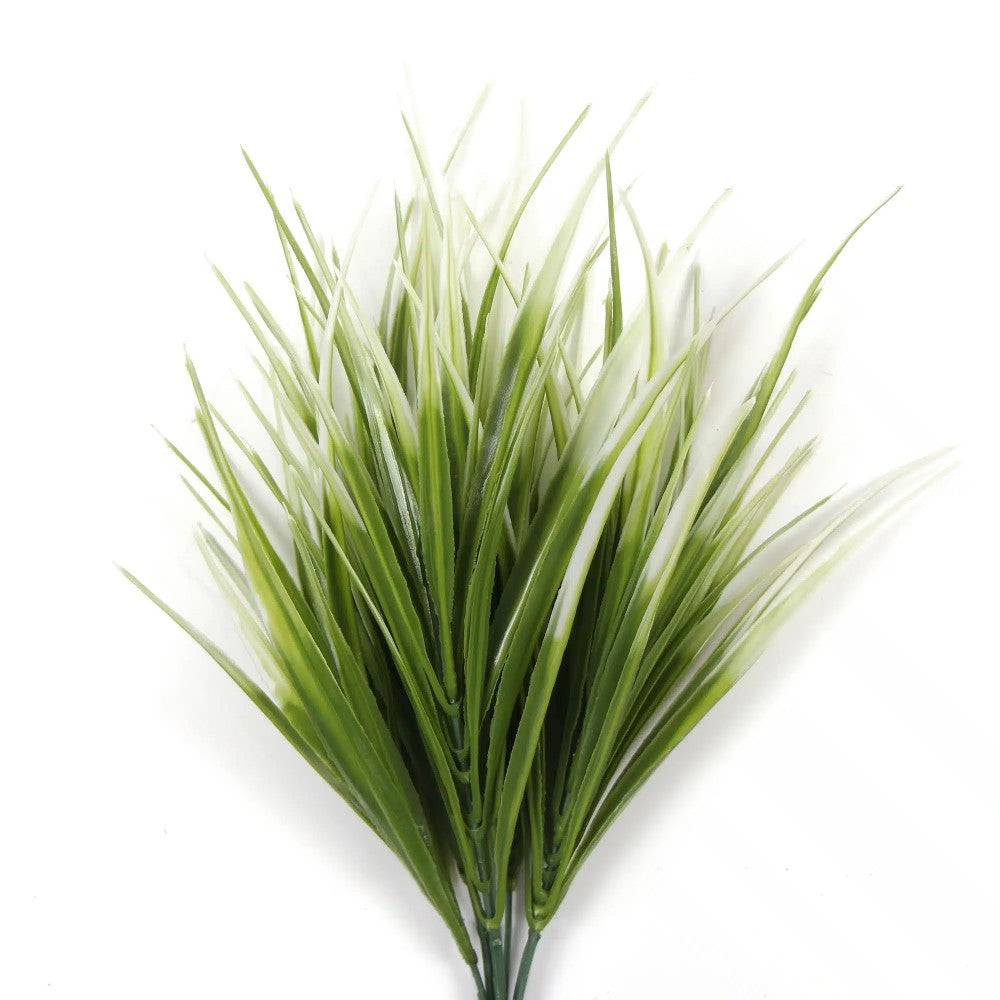 Botanical Illusion White Tipped Grass Stem 35cms