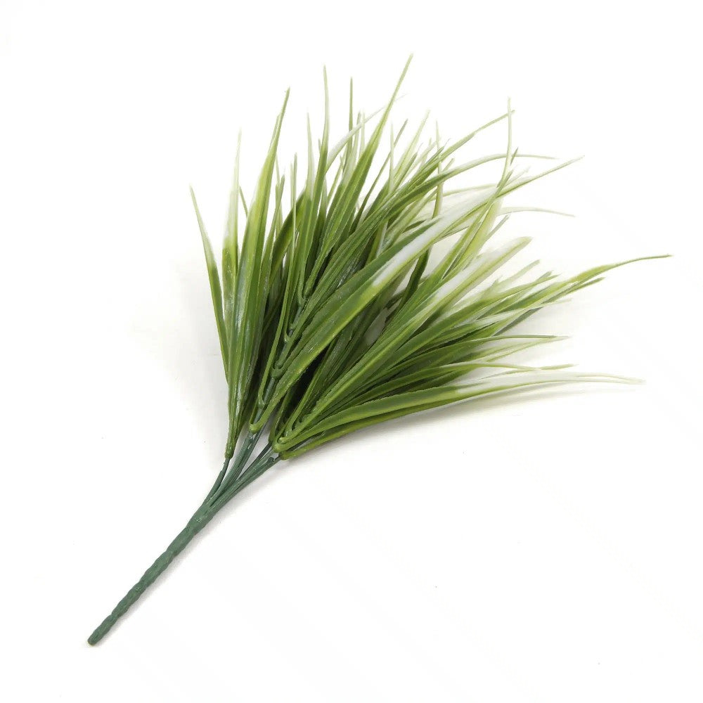 Botanical Illusion White Tipped Grass Stem 35cms