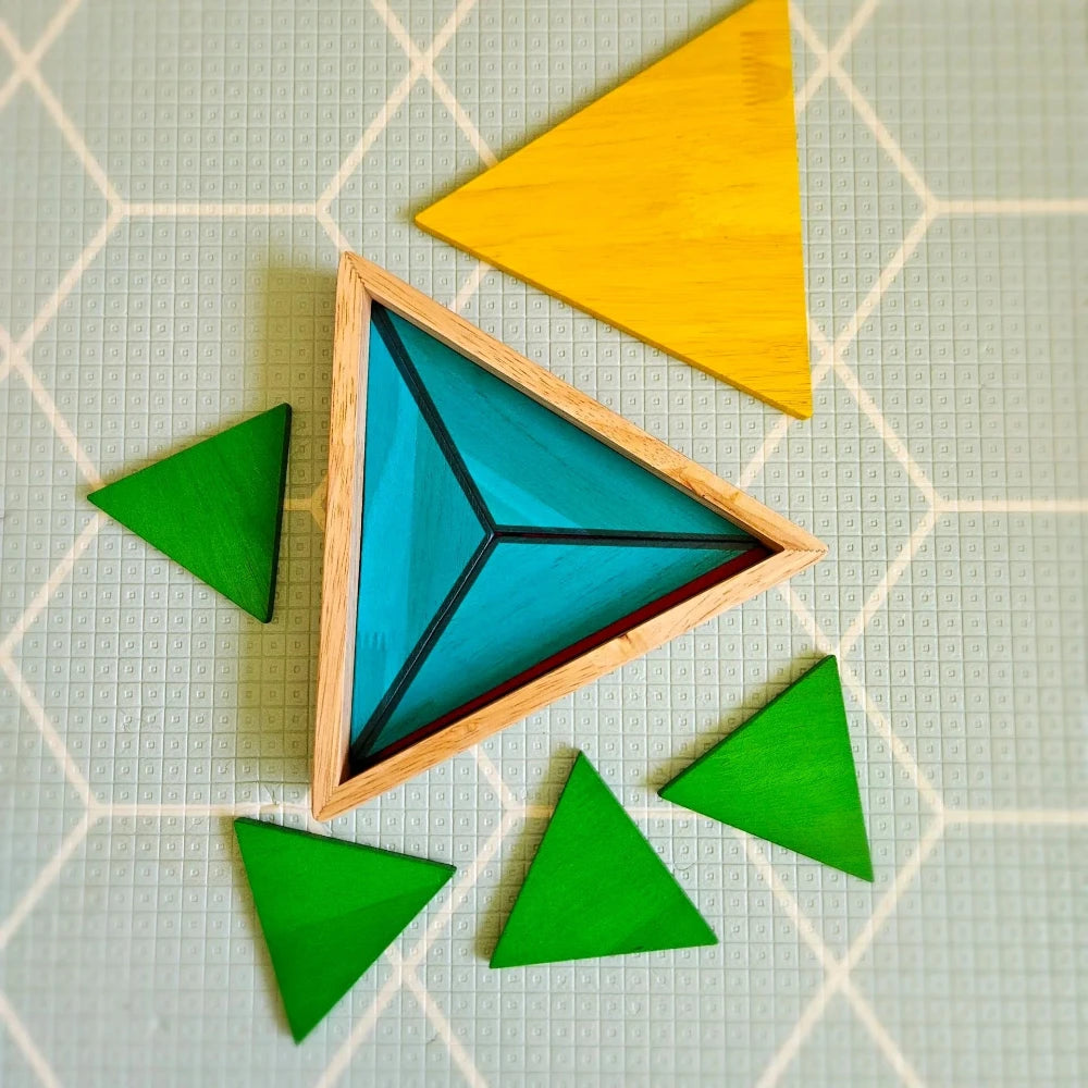 Brain Teaser Wooden Montessori Triangle