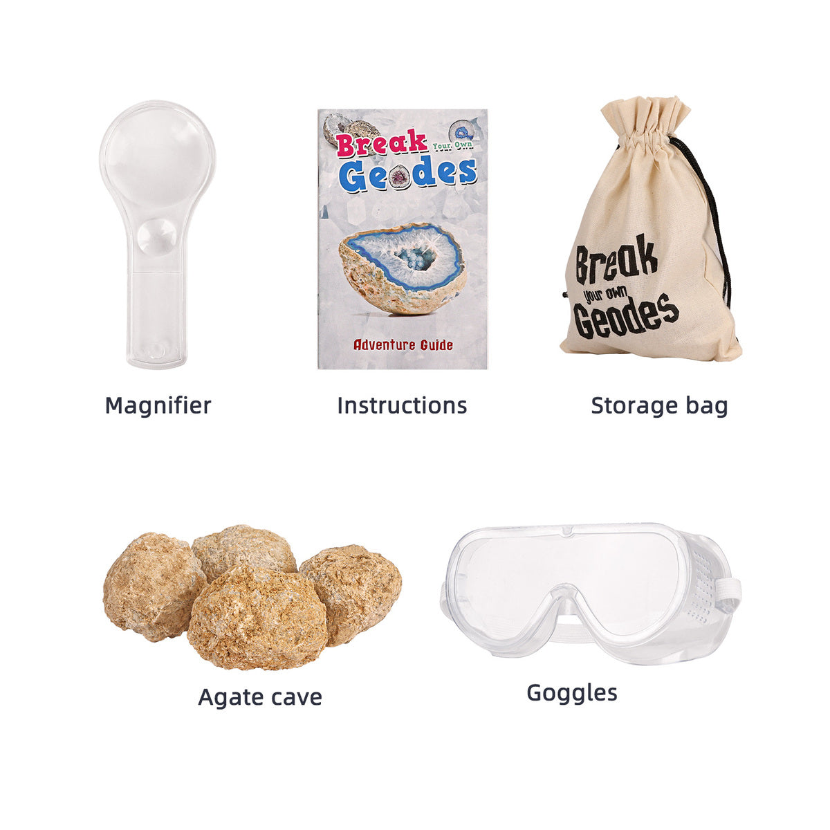 Break Your Own Geodes Kit - Discover Hidden Crystals