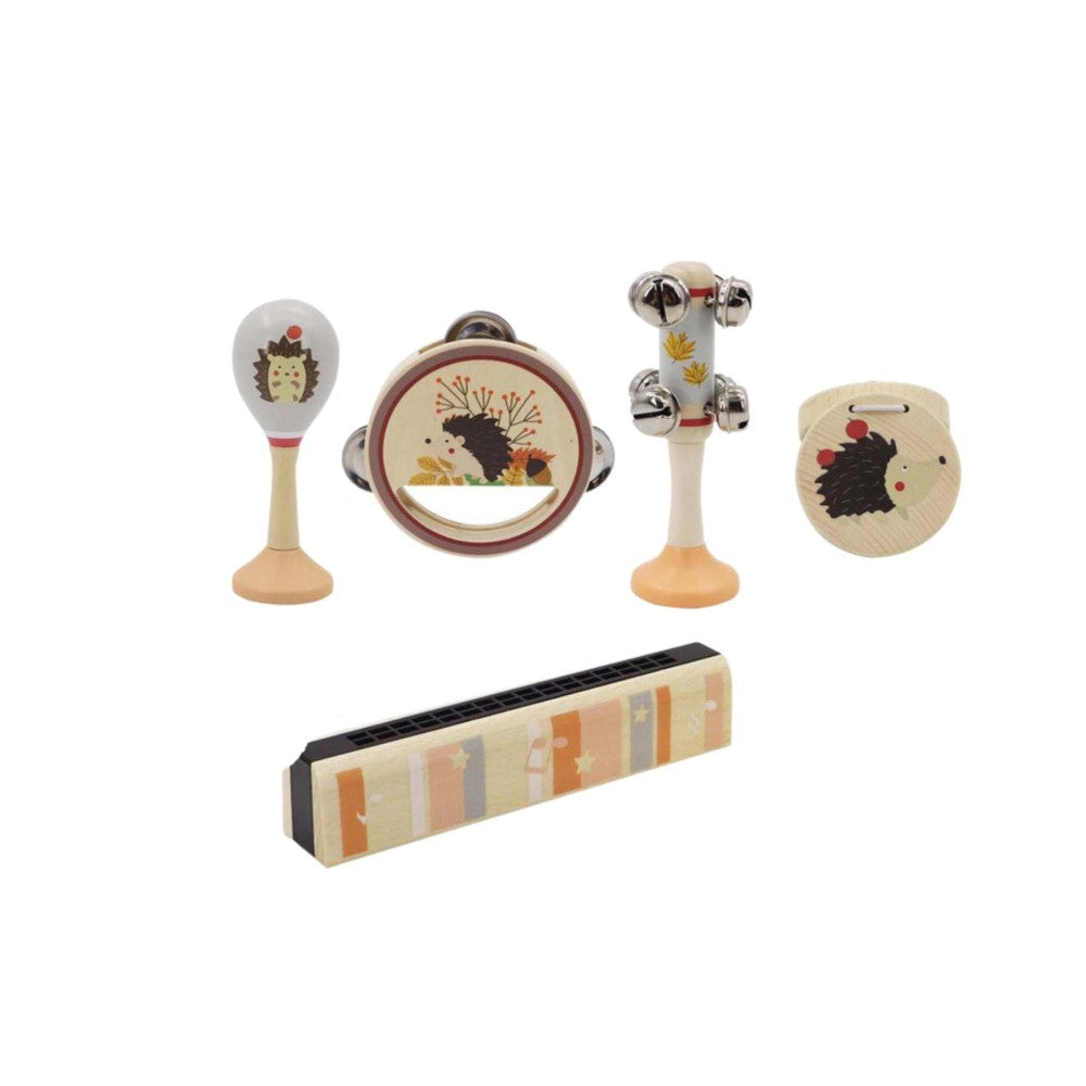 Set of 5 Kids Musical Instruments - Hedgehog