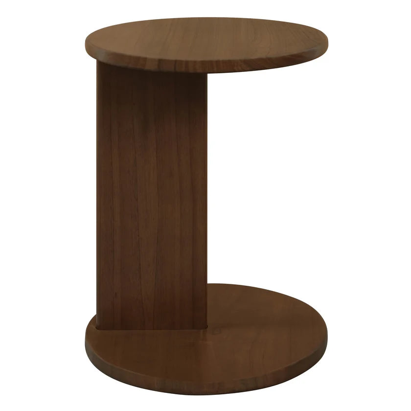 Brentwood Classic Walnut Round Side Table - 40cms