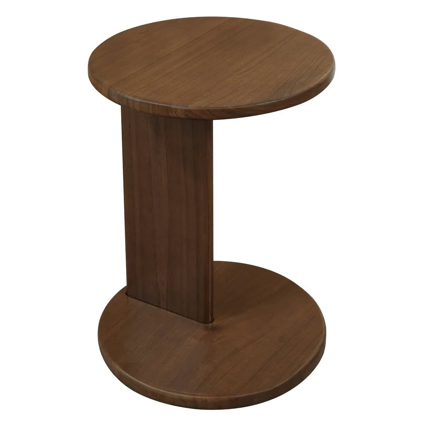 Brentwood Classic Walnut Round Side Table - 40cms