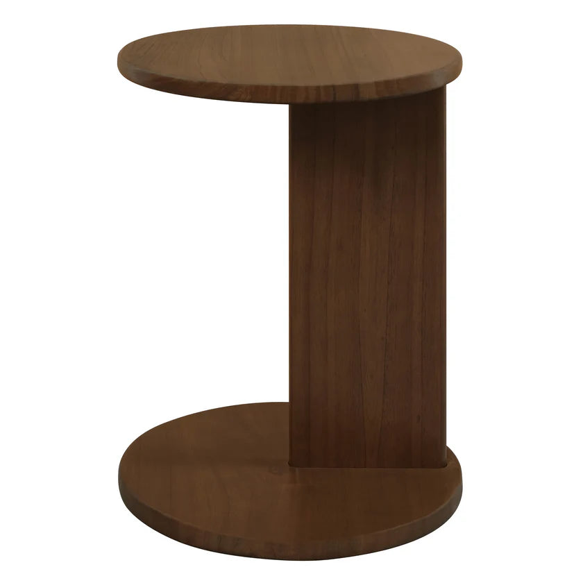 Brentwood Classic Walnut Round Side Table - 40cms