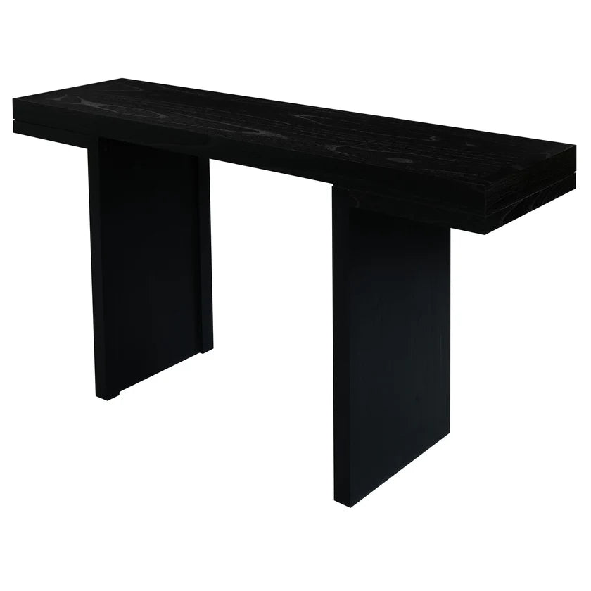 Brentwood Modern Minimalist Console Table - Black - 130cms