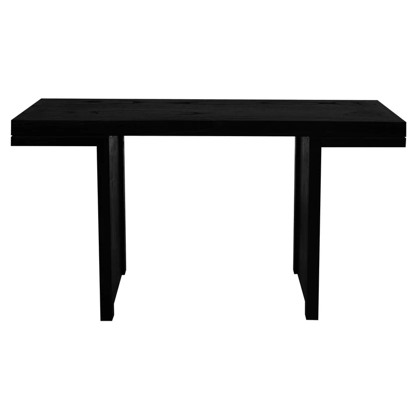 Brentwood Modern Minimalist Console Table - Black - 130cms