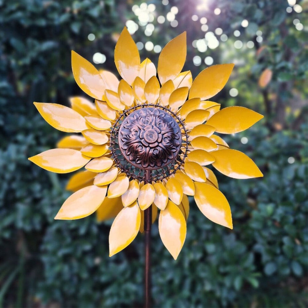 Bright Sunny Yellow Helios Wind Spinner