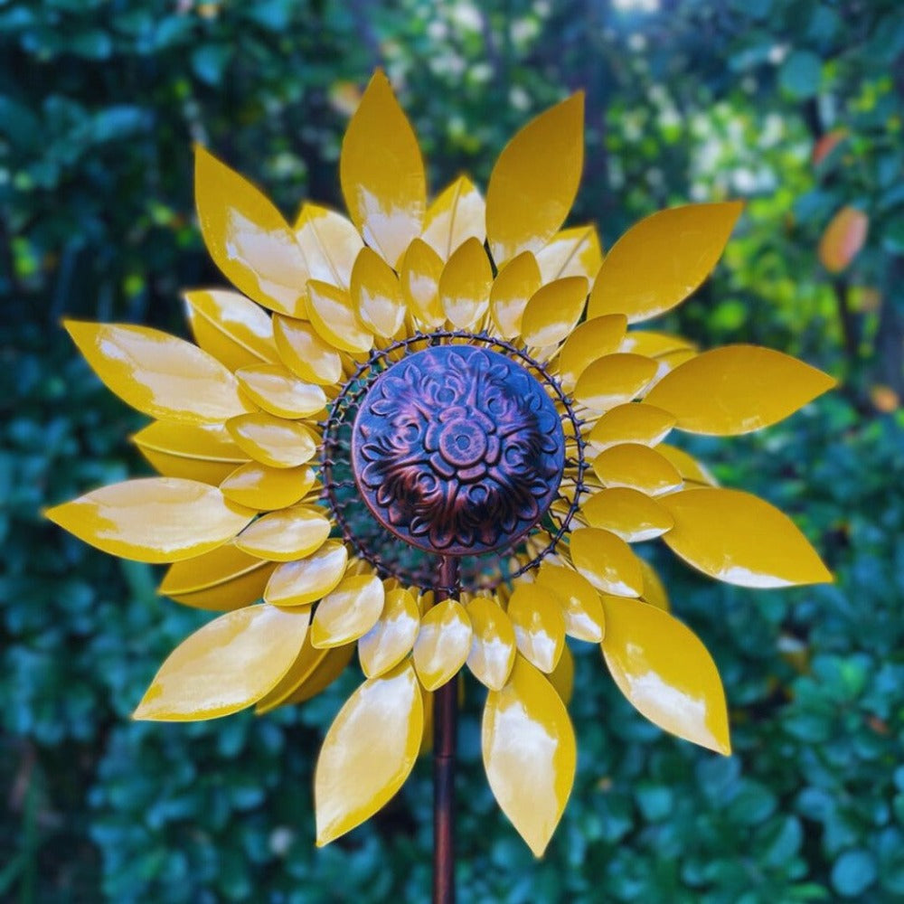 Bright Sunny Yellow Helios Wind Spinner