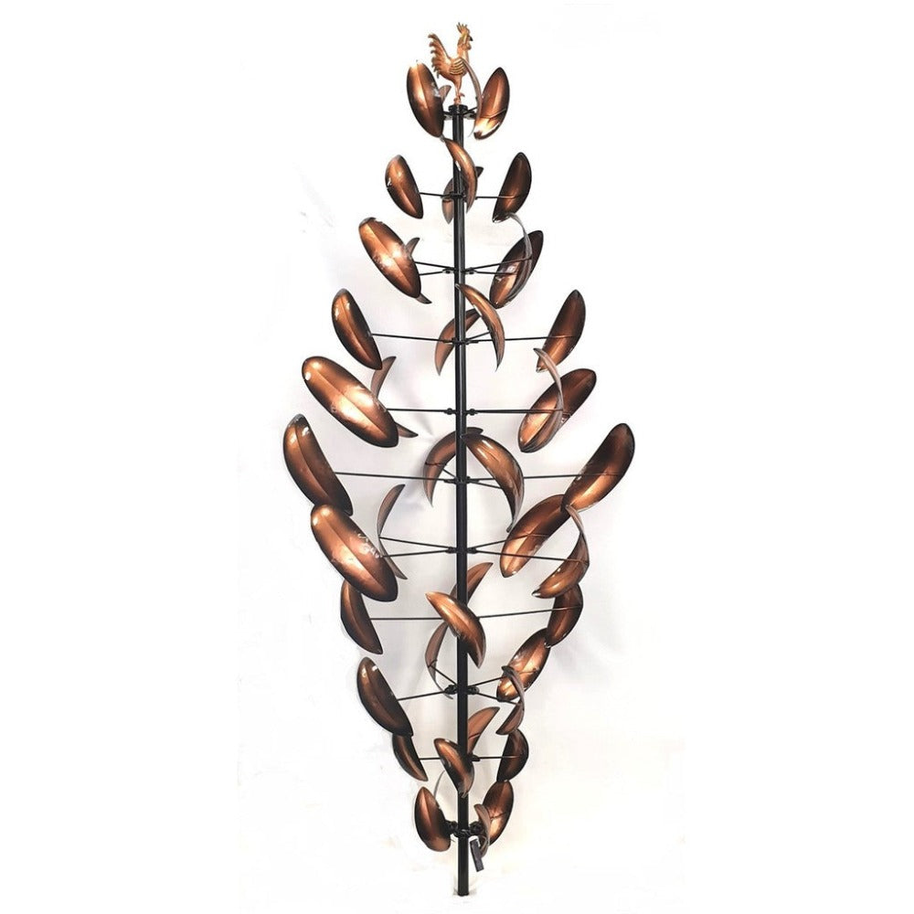 Bronzed Leaved Tree Wind Spinner