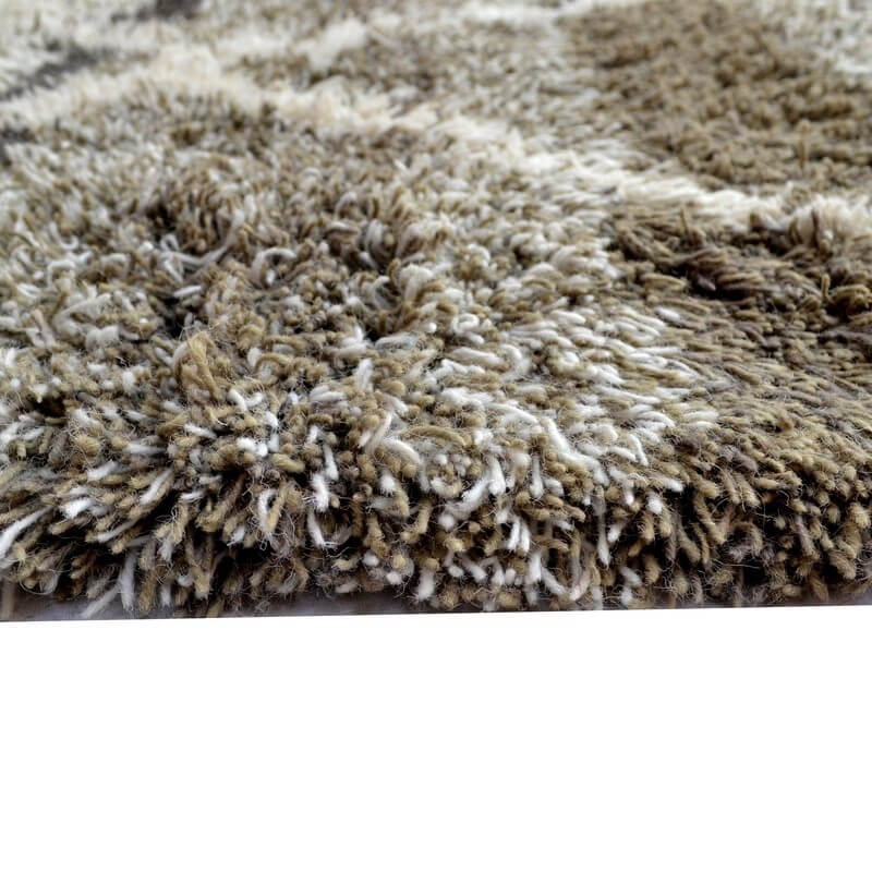 Brown Gradient Pattern Handmade Woolen Rug (Available in 3 Sizes)