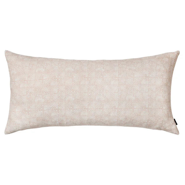 Brushed Linen Cushion with Feather Insert - 80x40cms