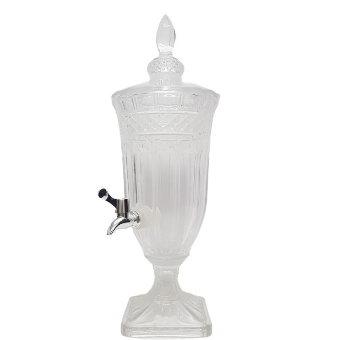 Buckingham Embossed Glass Drink Dispenser - Small