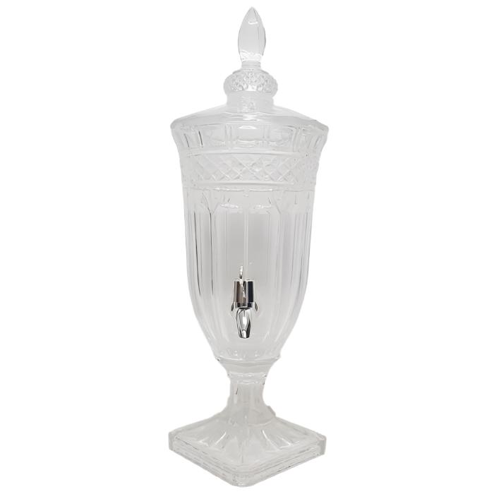 Buckingham Embossed Glass Drink Dispenser - Small