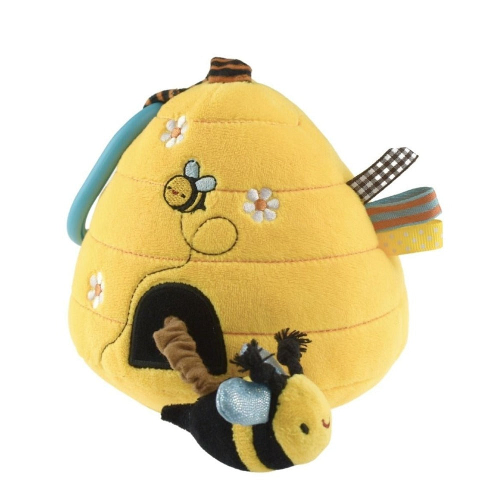 Buddy Hunny Soft Beehive Baby Hanger Rattle