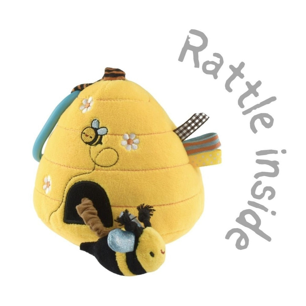 Buddy Hunny Soft Beehive Baby Hanger Rattle