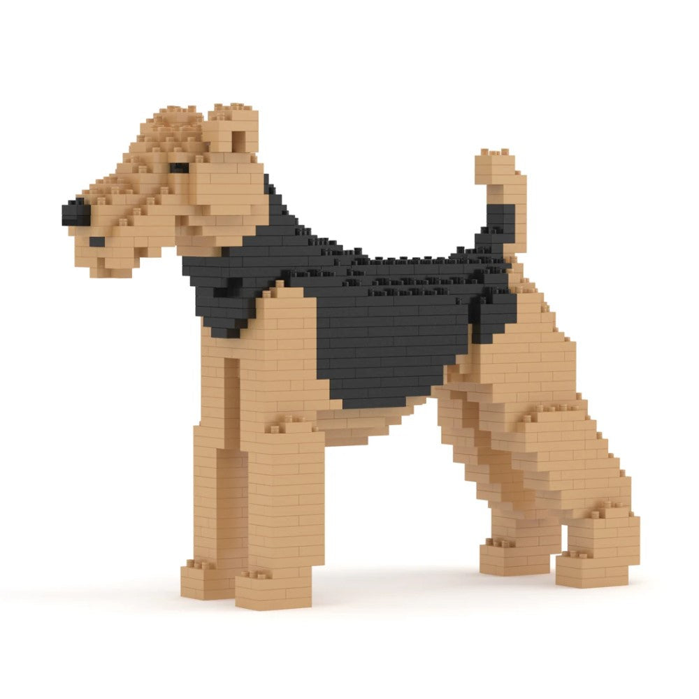 Building Blocks Model Airedale Terrier Dog 710 Pieces (Available in 2 Sizes)