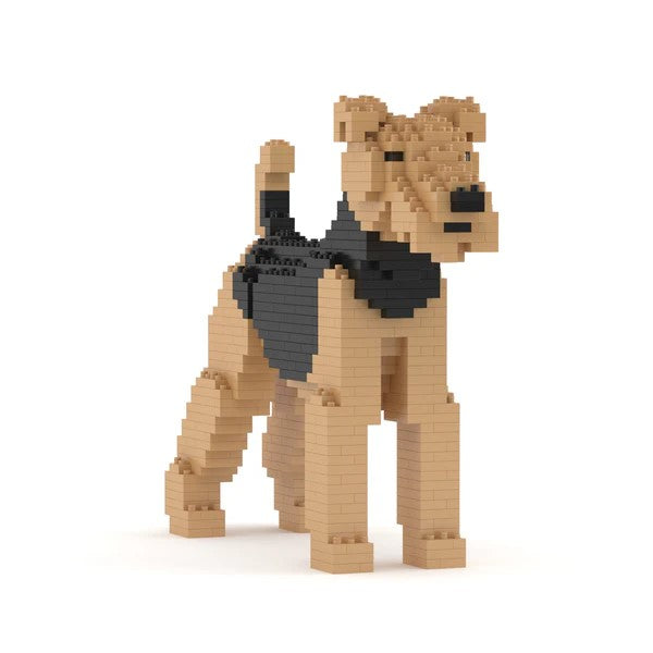 Building Blocks Model Airedale Terrier Dog 710 Pieces (Available in 2 Sizes)