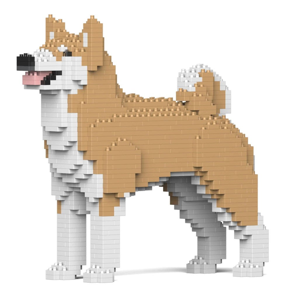 Building Blocks Model Akita Inu Dog Beige 980 Pieces (Available in 2 Sizes)