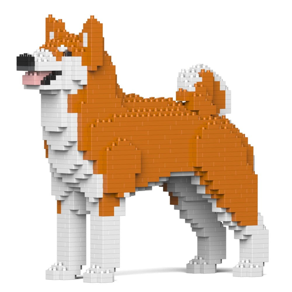 Building Blocks Model Akita Inu Dog Orange 980 Pieces (Available in 2 Sizes)