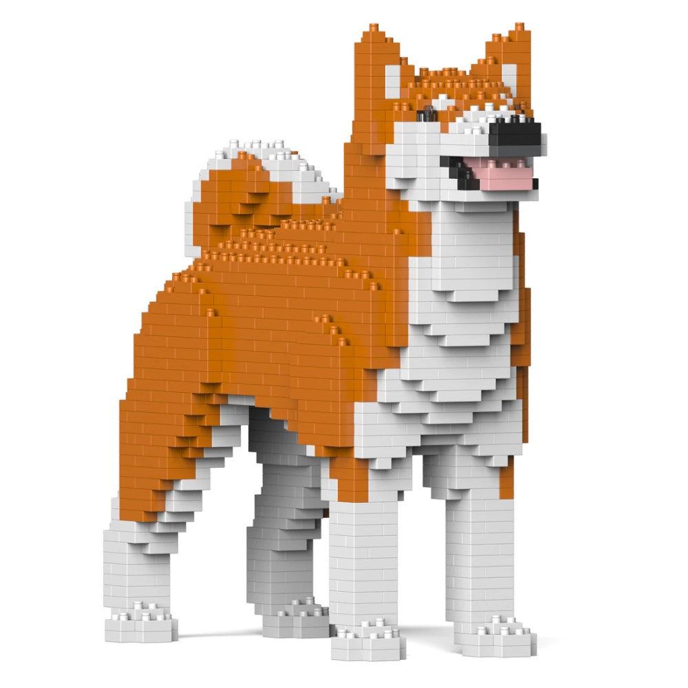 Building Blocks Model Akita Inu Dog Orange 980 Pieces (Available in 2 Sizes)