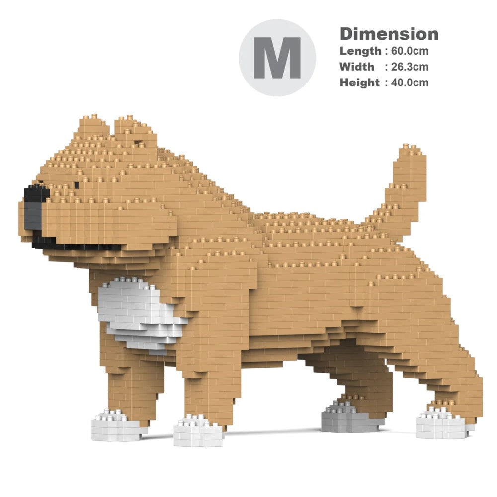 Building Blocks Model American Bully Dog Beige 1110 Pieces (Available in 2 Sizes)