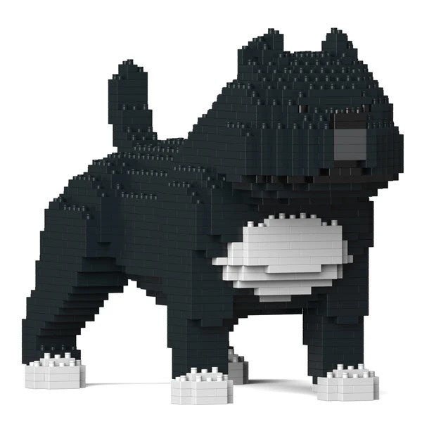 Building Blocks Model American Bully Dog Black 1110 Pieces (Available in 2 Sizes)