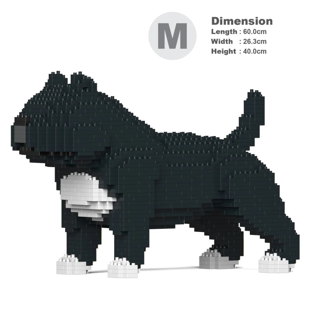 Building Blocks Model American Bully Dog Black 1110 Pieces (Available in 2 Sizes)