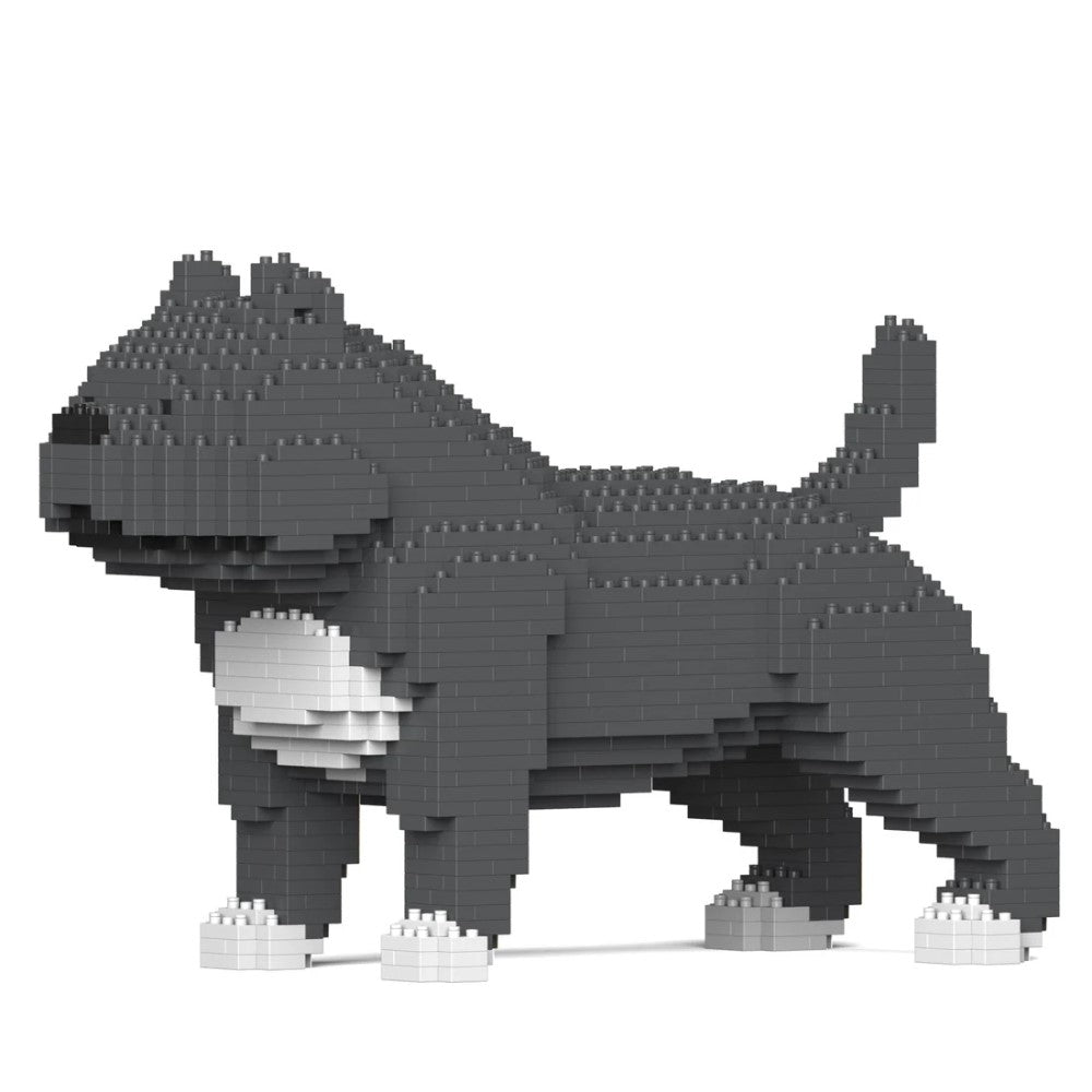 Building Blocks Model American Bully Dog Grey 1110 Pieces (Available in 2 Sizes)