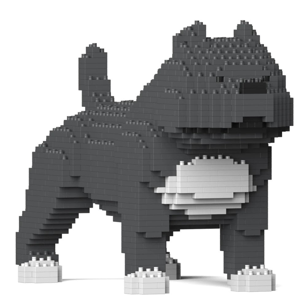 Building Blocks Model American Bully Dog Grey 1110 Pieces (Available in 2 Sizes)