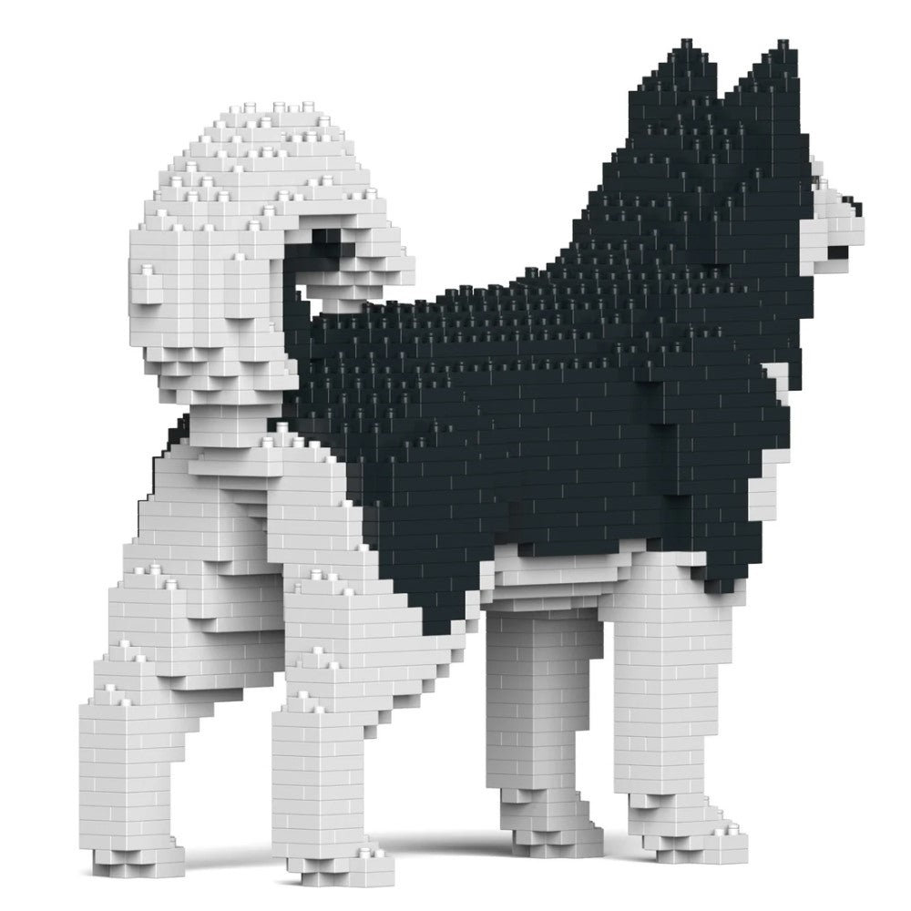 Building Blocks Model Black Alaskan Malamute Dog 1210 Pcs (Available in 2 Sizes)