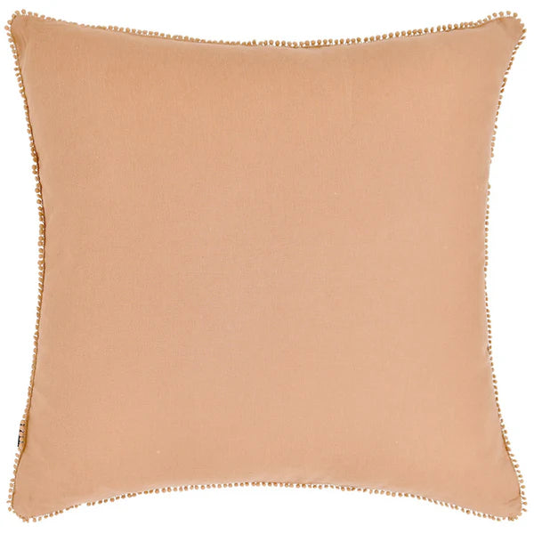 Burnt Orange Oversize Square Linen Cushion - 60x60cms