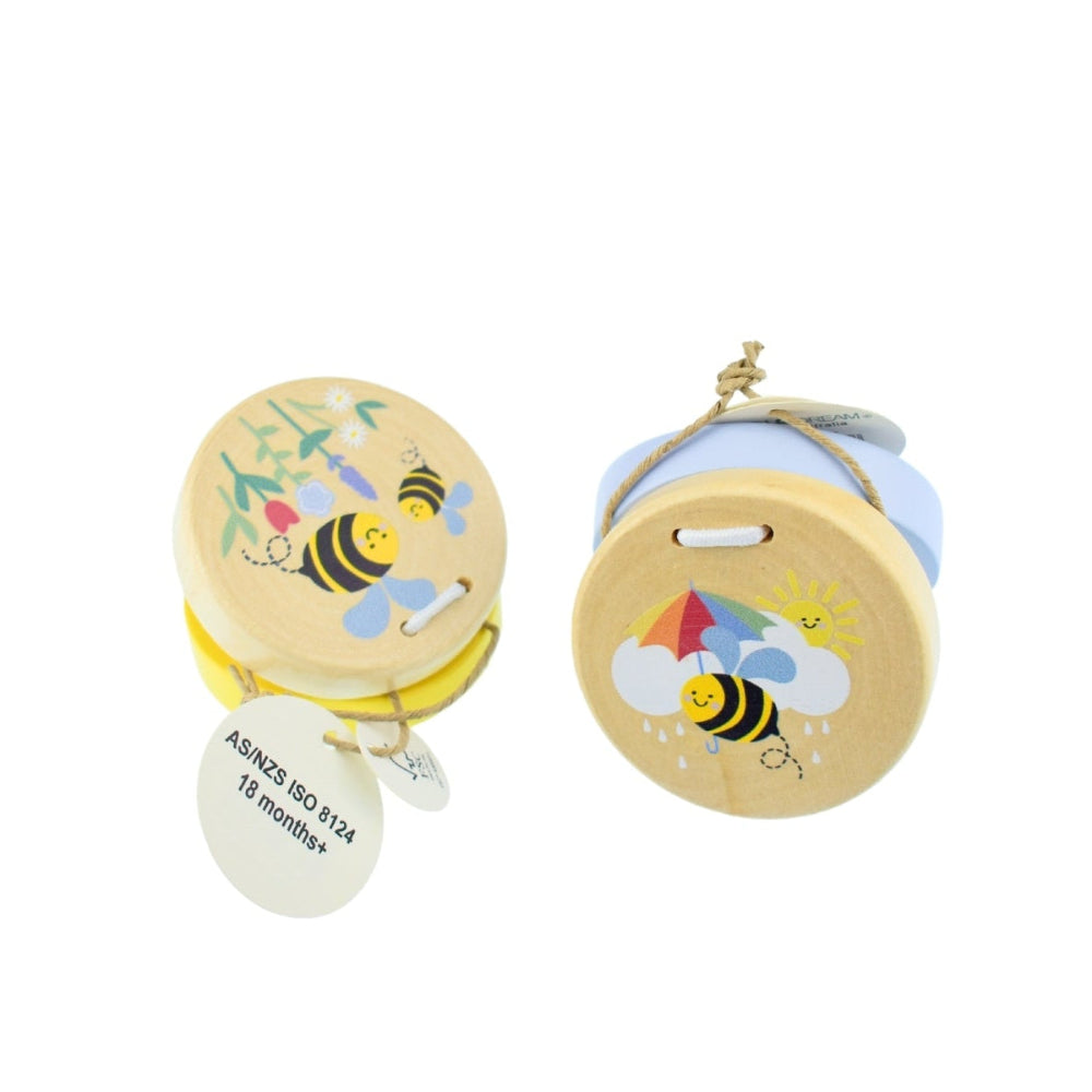 Buzzy Beats - Wooden Bee Castanets (Set of 2)