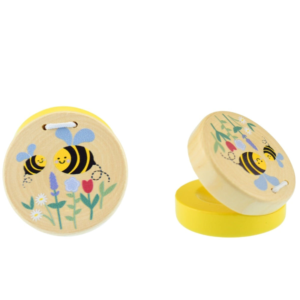 Buzzy Beats - Wooden Bee Castanets (Set of 2)