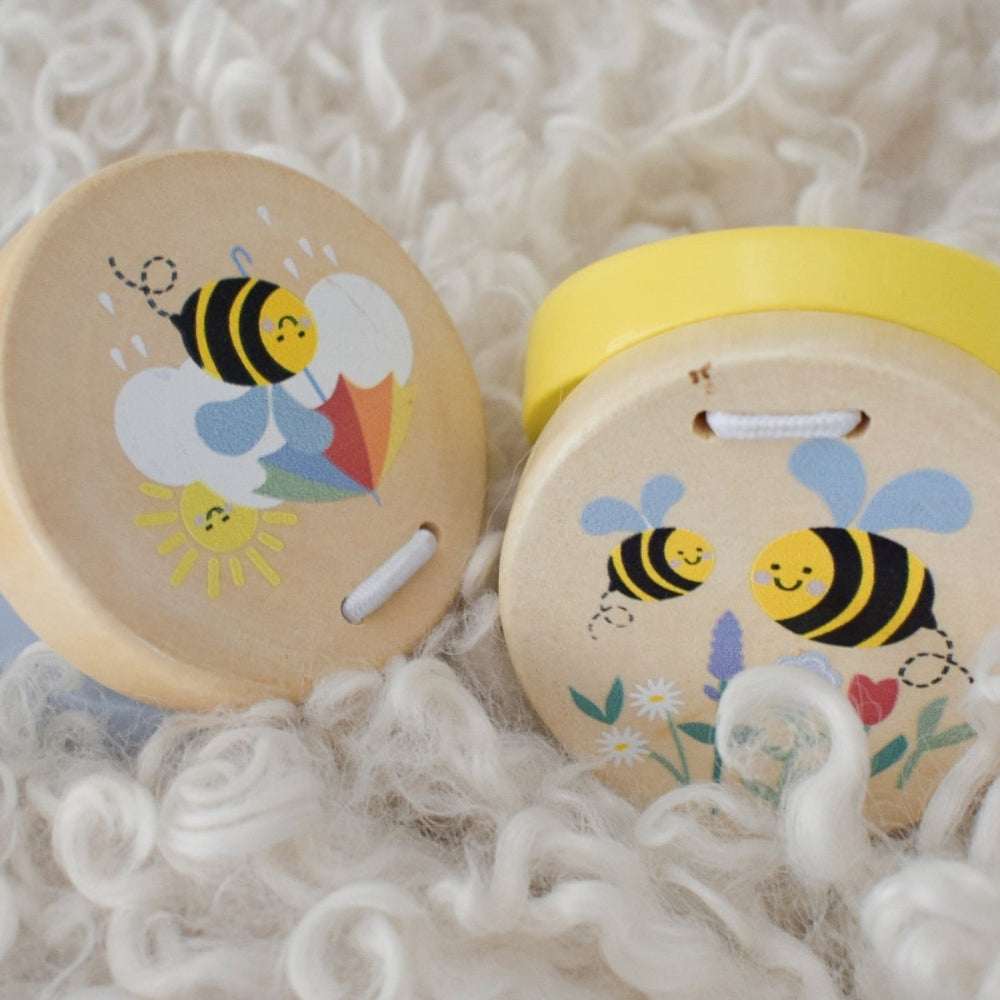 Buzzy Beats - Wooden Bee Castanets (Set of 2)