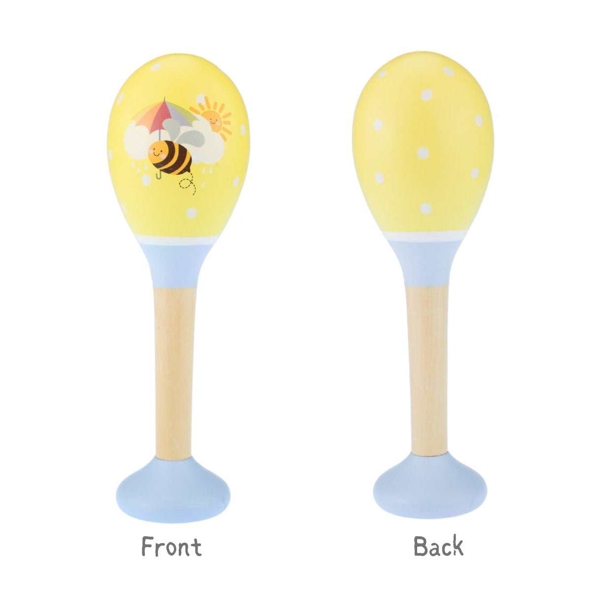 Buzzy Beats – Bee-Themed Maraca & Bell Stick Set