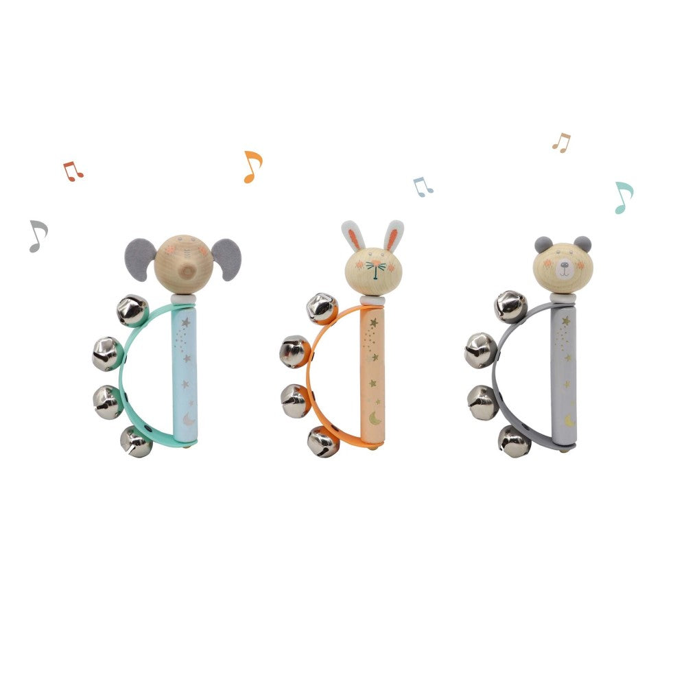 Calm & Breezy Animal Handbell Set - 3-Piece Musical Play