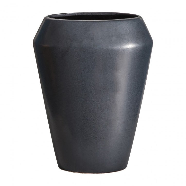 Captivating Dark Grey Glazed Vase (Available in 2 Sizes)