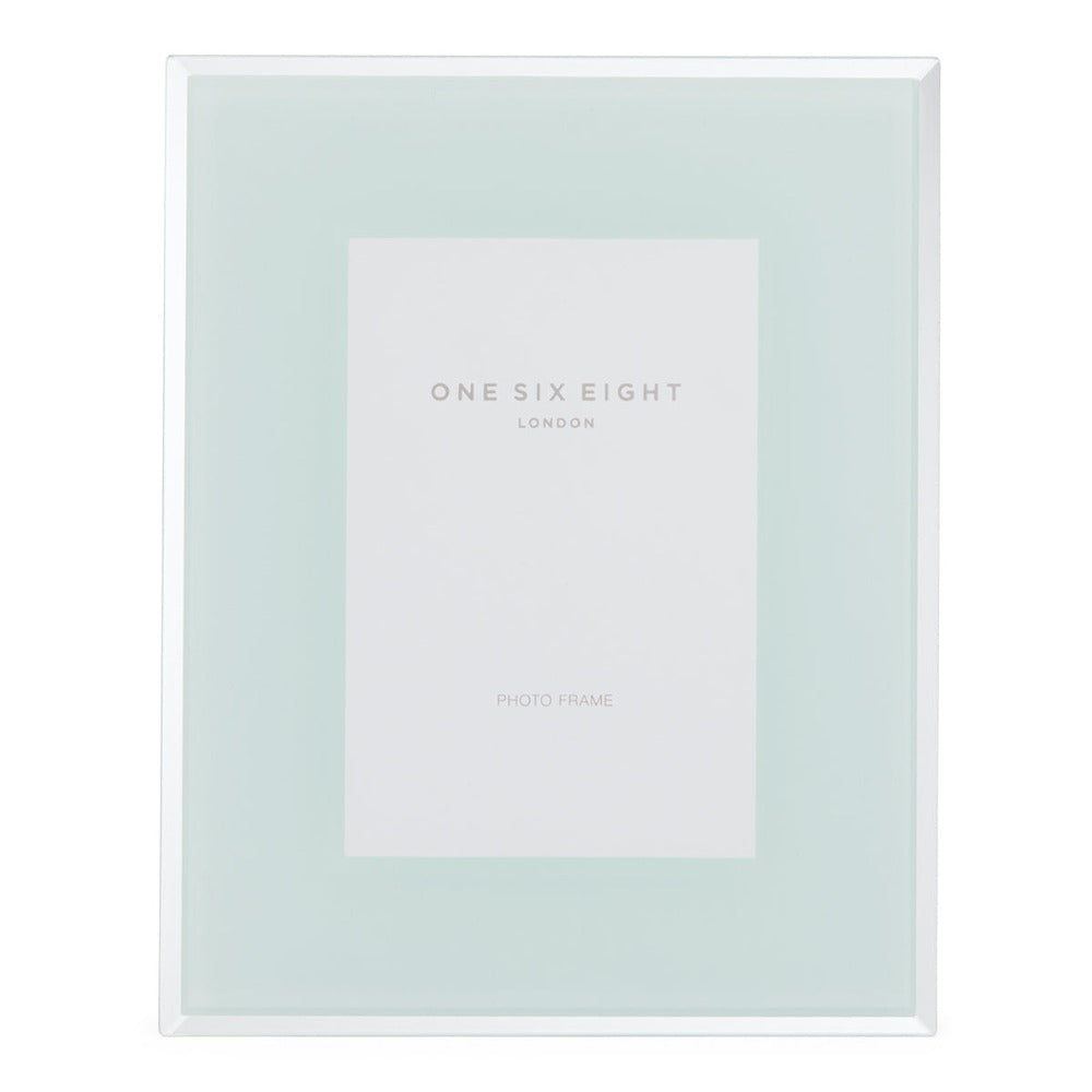 Personalised Captivating Glass Metal Picture Frame Mint (Available in 3 Sizes)